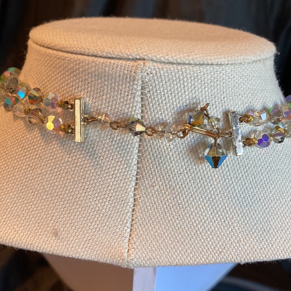 Vintage 1950s Crystal Choker Necklace - Picture 2 of 2